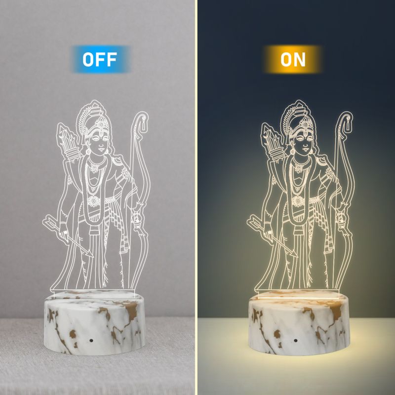 Lord Ram Ji Design Night Lamp